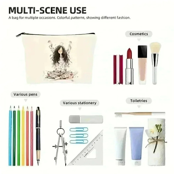 Cute Girl Makeup Bag - Picture 2 of 4